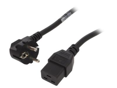 6004.0395 Kabel CEE 7/7 (E/F) abgewinkelter SteckerIEC C19 weiblich SCHURTER