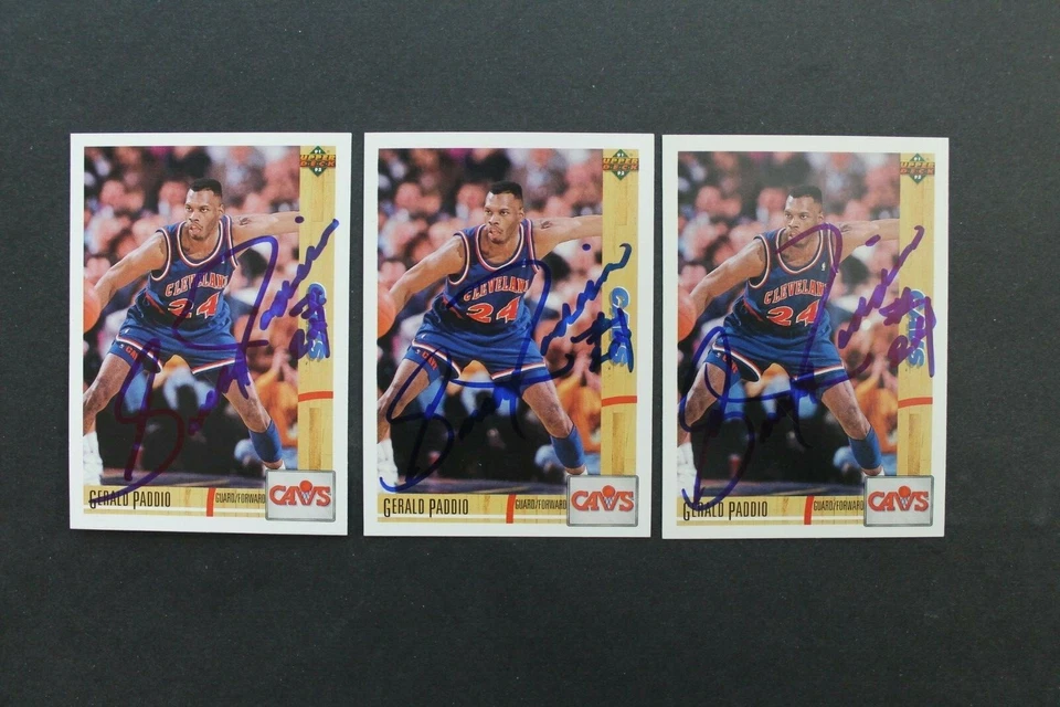 GERALD PADDIO CAVS UNLV 1992 UPPER DECK #230 SIGNED AUTHENTIC AUTOGRAPH CARD - Image 3 of 3