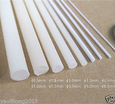 5/10pcs White ABS Styrene Plastic L Shape Right Angle Bars 2mm*2mm*250mm New