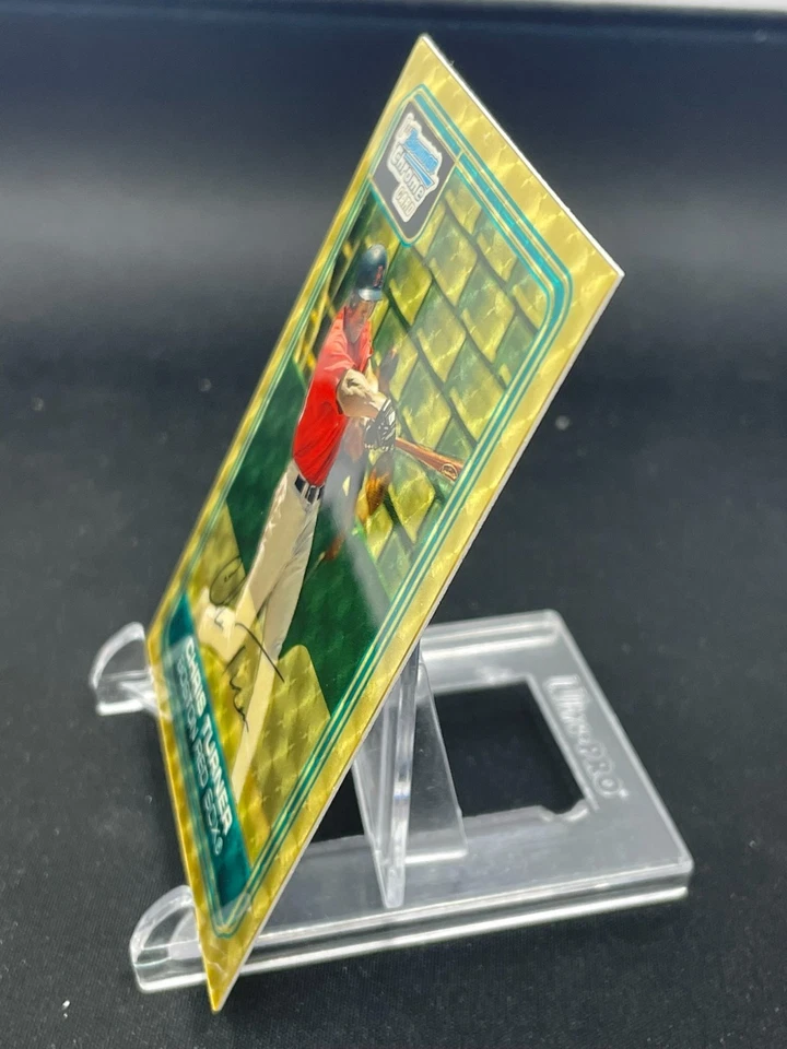 2006 Topps Bowman Chrome - SuperFractor 1st Bowman - Chris Turner - #1/1 - #BC69 - Image 2 of 4