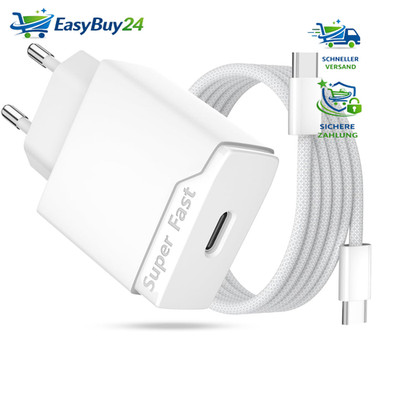 USB C Schnellladegerät 25W PD 3.0 Netzteil mit 1,5m Kabel für Samsung Galaxy