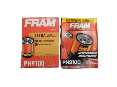 Lot/2 FRAM Extra Guard PH9100 Engine Oil Filters