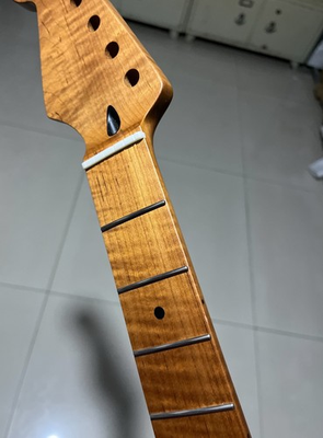 #ad #ad Reverse headstock 22fret Roasted Maple Electric Guitar Neck Satin $70.00