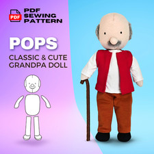 Grandpa Doll Sewing Pattern: Beginner Rag Dol...