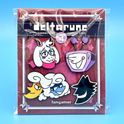 Undertale Deltarune Figure Pin #4 Set Ralsei Tenna Shadowguy Lanino and Elnina