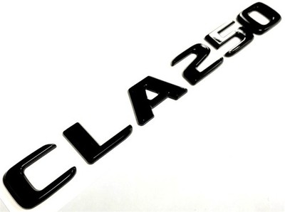 Für Mercedes Benz CLA250 Schriftzug Embleme Aufkleber Auto Logo Schwarz Glanz