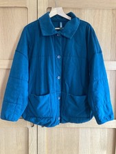 Ischiko Padded Jersey Jacket In A Beautiful Bright Teal Size 2