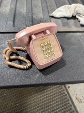 GTE Automatic Electric Pink Push Button Desk Telephone Model 80