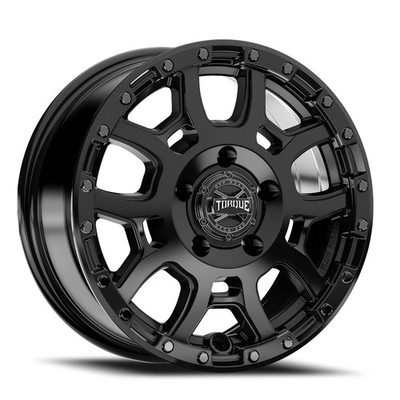 16x7 Torque Wheels TW501R Canyon Satin Black Wheels 5x130 (50mm) Set of 4