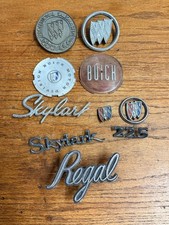 Vintage Buick Huge Lot Emblem Badges Script Oem Original Parts Skylark 