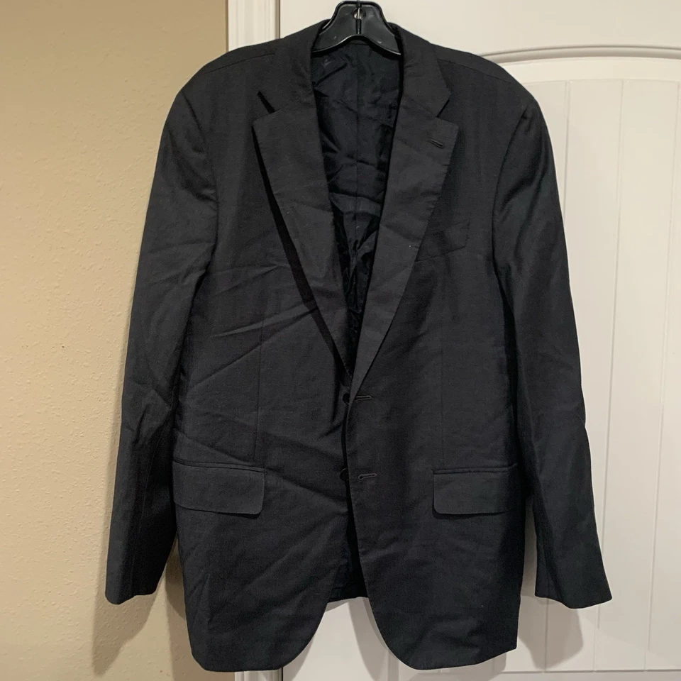 Nuevo sin etiquetas Isaia Blazer Para Hombres 52 Aquaspider 100% Lana Abrigo Deportivo Dos Botones Italia Foto 2 de 4