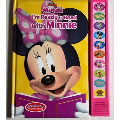 Disney Junior Minnie Mouse I'm Ready to Read Interactive Sound Book New Battery!