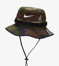 NIKE Dri-FIT Apex Camo Print Bucket Hat Cap Size SMALL Unisex FB5622-222 NEW
