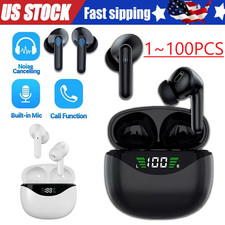 Bluetooth Earbuds Headset 5.3 Wireless Noise Cancelling Trucker Waterproof LOT