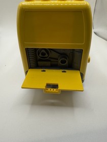 Lego Duplo LARGE YELLOW SCHOOL BUS Vehicle Blocks Luggage Engine Doors vintage 