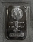 1 Troy Oz Silver Towne Morgan Silver Bar
