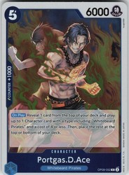 Portgas D. Ace OP08-052 Rare Foil Two Legends One Piece TCG