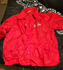 OBSOLETE LANDMARK HOTEL CASINO LAS VEGAS NYLON WINDBREAKER RED JACKET NWOT XL