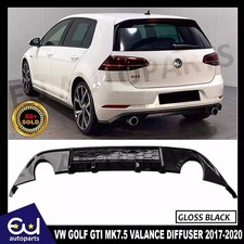 HECKSCHÜRZE DIFFUSOR SPOILER BODY KIT FÜR VW GOLF GTI MK7.5 2017-2020 GLANZ BLK