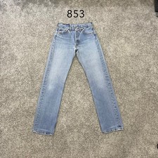 Vintage Levi  s 501 Jeans actual 26x30 Light Wash Blue Distressed