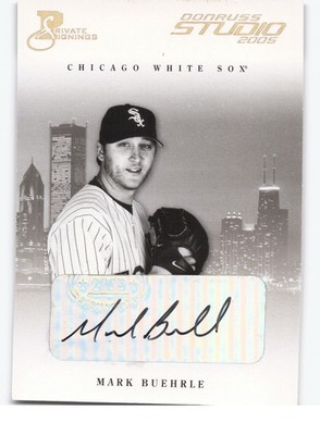 2005 Studio Private Signings Gold #71 Mark Buehrle 22/50