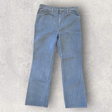 Vintage Wrangler Corduroy Boot Cut Pants Gray Fits Size 32x30 Made in USA