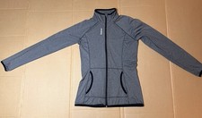 Reebok Women s Athletic Jacket Size XS Gray w/Black Trim, Fitted, Zipper Front