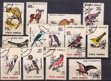 SA27c Romania 1990 s Birds and Wild Animals, used stamps