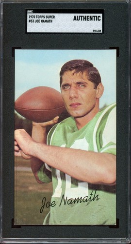 Joe Namath #33 1970 Topps Super card