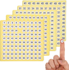 2500 Pcs Round Small Number Stickers, 5 Sets 1-500 Consecutive Round Labels, ...
