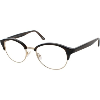 Andy Wolf Unisex Eyeglasses Brown Metal/Acetate Round Frame Demo Lens 4543 D
