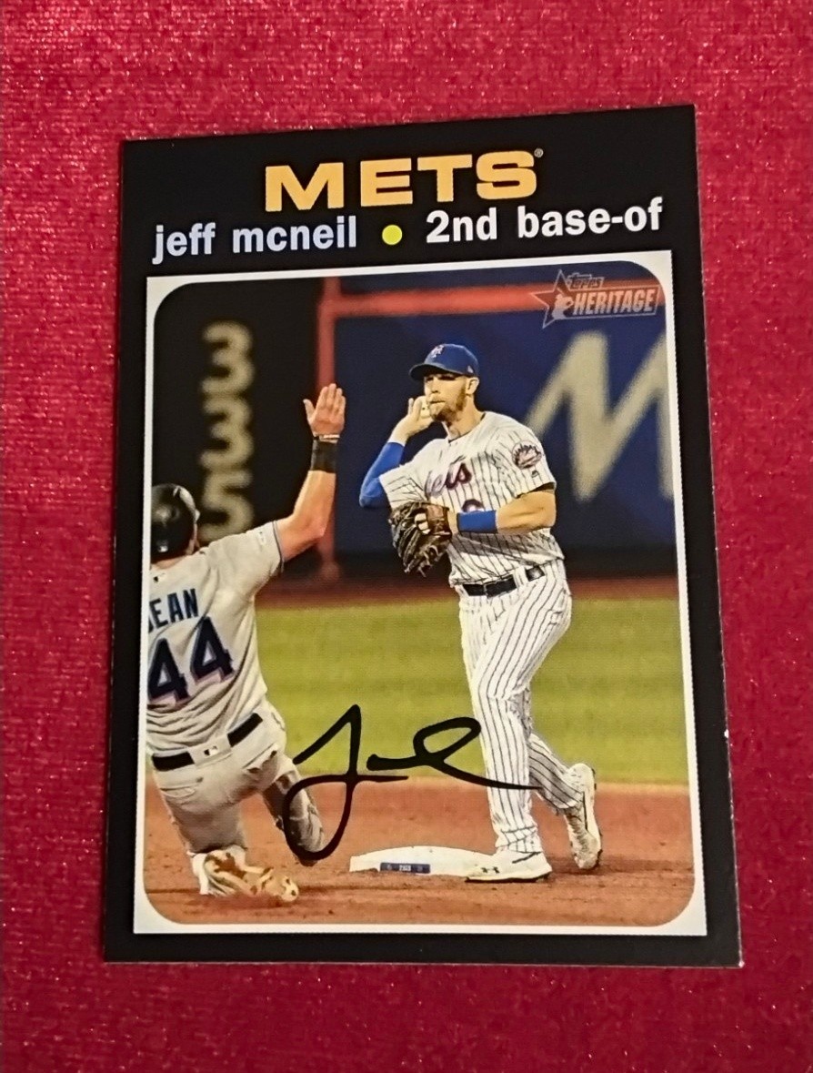 2020 Topps Heritage SP 🔥 Jeff McNeil #492 - New York Mets 