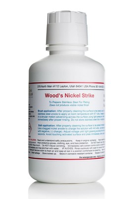 16 oz/500 mL - Wood's Nickel Strike Solution - Bath or Brush Plating