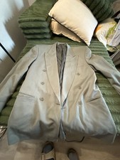 Vintage Men's Double-Breasted Pure Wool Tan Blazer