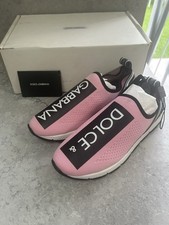 Dolce & Gabbana pink slip on trainers size EU37 Rrp £255