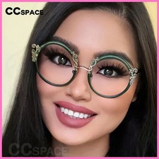 53265 Luxury Metal Optical Round Glasses Frames Men Women Fashion Eyeglasses