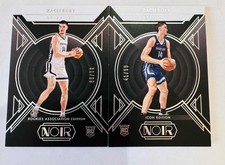 Zach Edey 2024-25 Panini Noir Icon & Assosciation Rookie Card Set /99 (2 Cards)