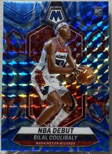 2023-24 Panini Mosaic NBA Debut Bilal Coulibaly #268 Blue Reactive