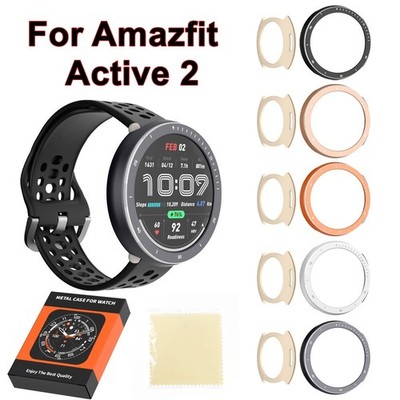Metal Watch Case Anti-Scratch Screen Protector Cover For Huami Amazfit Active 2R