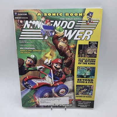 Nintendo Power #175 Mario Kart Double Dash with Sonic Heroes Posters & Stickers!