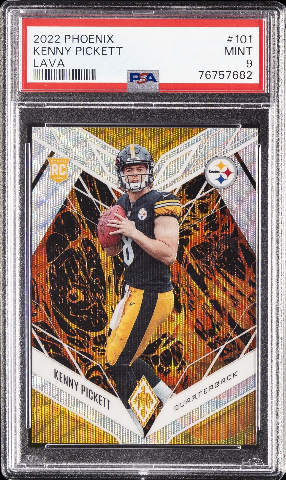 2022 PANINI PHOENIX LAVA #101 KENNY PICKETT 116/175 PSA 9