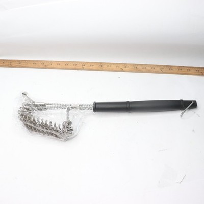 Spring Three-Head Barbecue Brush 18''