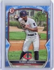 2023 Bowman #BP-86 Yilber Herrera Prospects Blue Pattern #/125