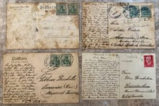 6x Antique German Postcards 1900s – Hamburg Leipzig Bingen Architecture RPPC