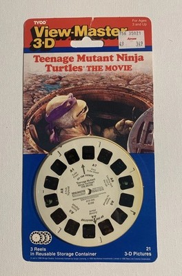 View-Master TEENAGE MUTANT NINJA TURTLES THE MOVIE -3 Reel Blister Pack- Sealed