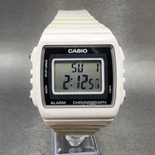 Casio W-215H Watch Men 40mm Digital White Tone Alarm Chrono New Battery