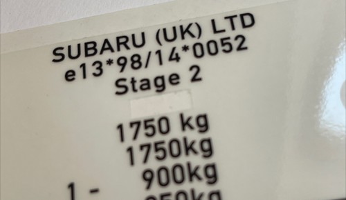Subaru Impreza STi WRX Prodrive P1 Load Plate Label + P1 Build number hole - Picture 2 of 5