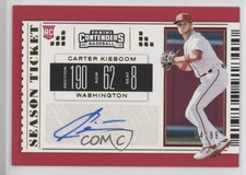2019 Chronicles Contenders Season Tickets Gold /99 Carter Kieboom #20 Auto v3r