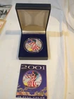2000 American Silver Eagle Dollar 1 oz fine silver in BOX  Unc. Colored