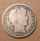 1906 O   BARBER HALF DOLLAR
